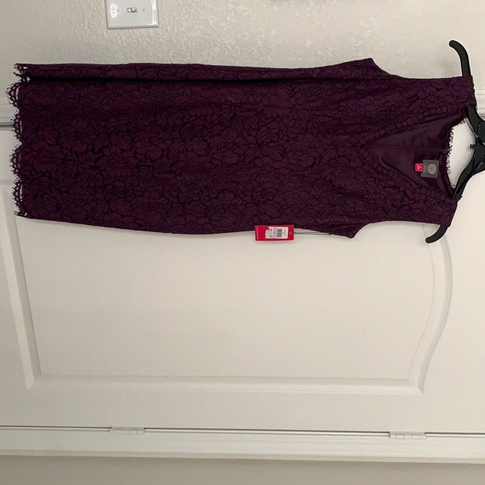 Purple lace Vince Camuto dress  6 new with tags
